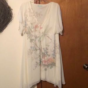 NWOT Summer sheer dress with slip.